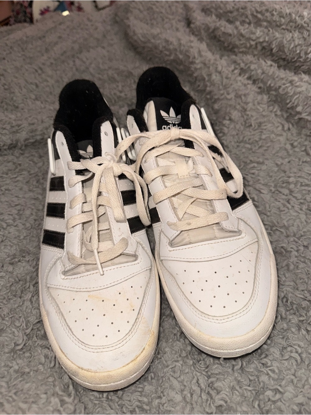 adidas Black & White Low-Top Sneakers